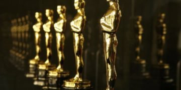 oscars trophies on display