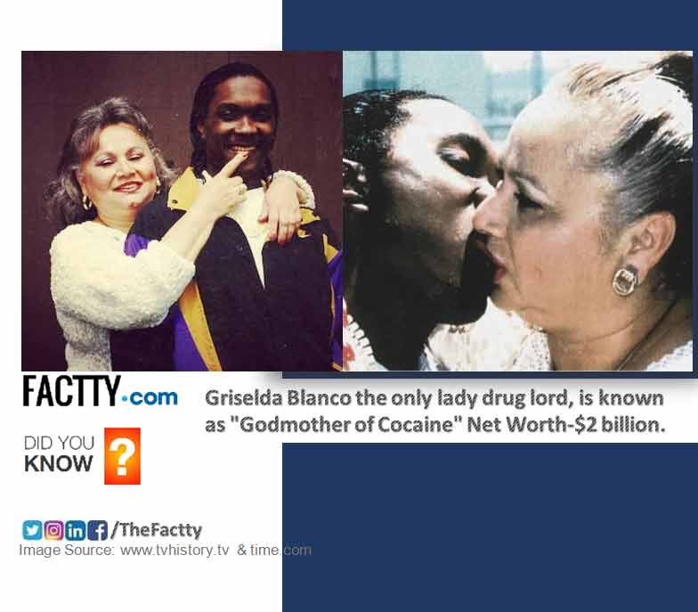 Griselda blanco with boyfriend, kissing, godmother